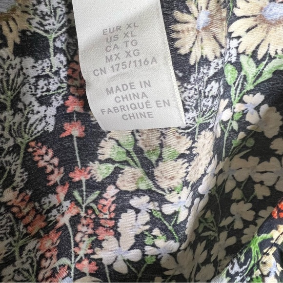 Women’s oversized flower print dress XL - Picture 3 of 4